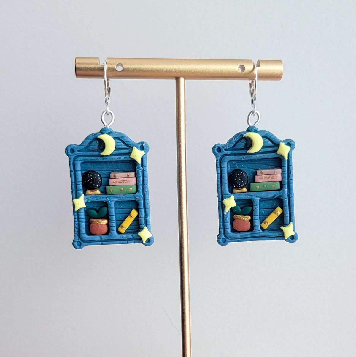 Magical Bookshelf Earrings