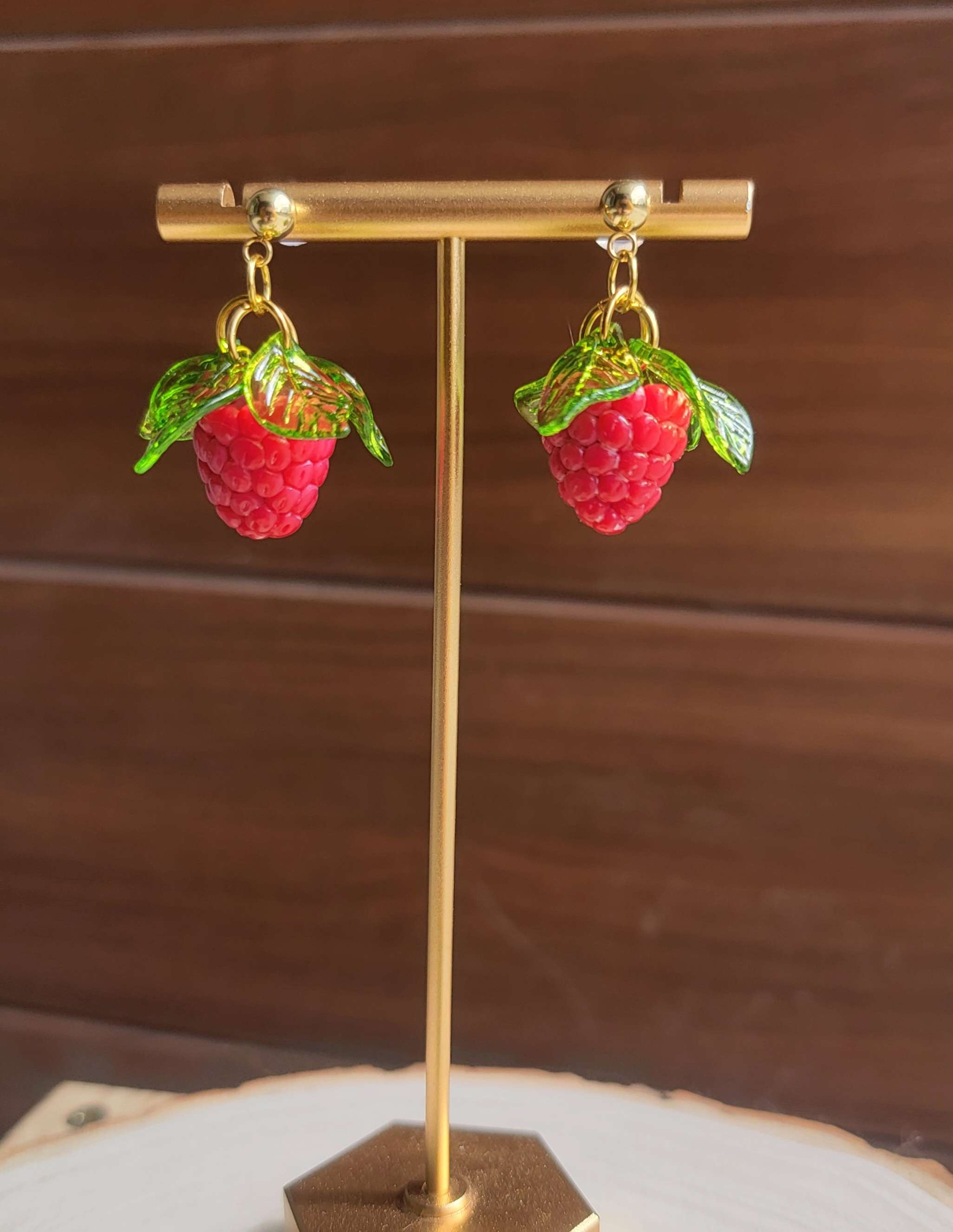 Blackberry & Raspberry Earrings