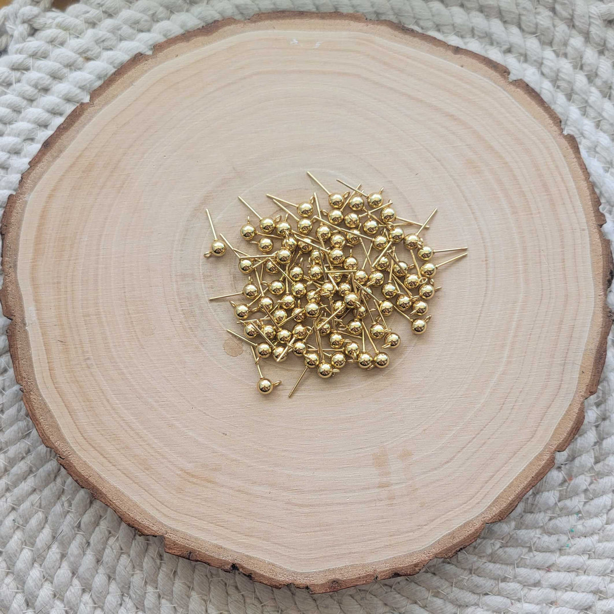 Round Ball Ear Post Studs