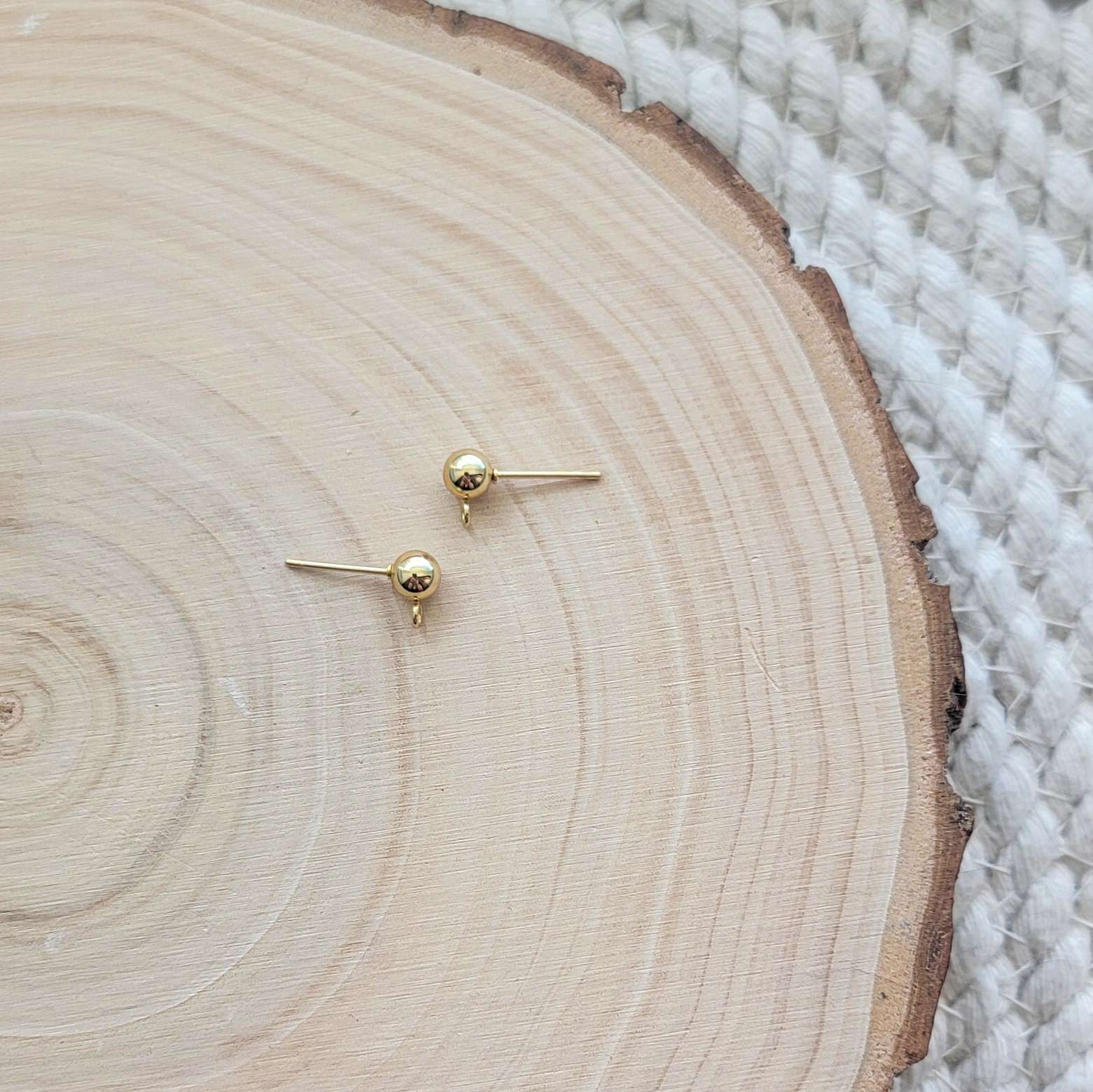 Round Ball Ear Post Studs