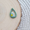 Daisy Drop Clay Charm