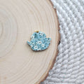 Floral Teapot Clay Charm