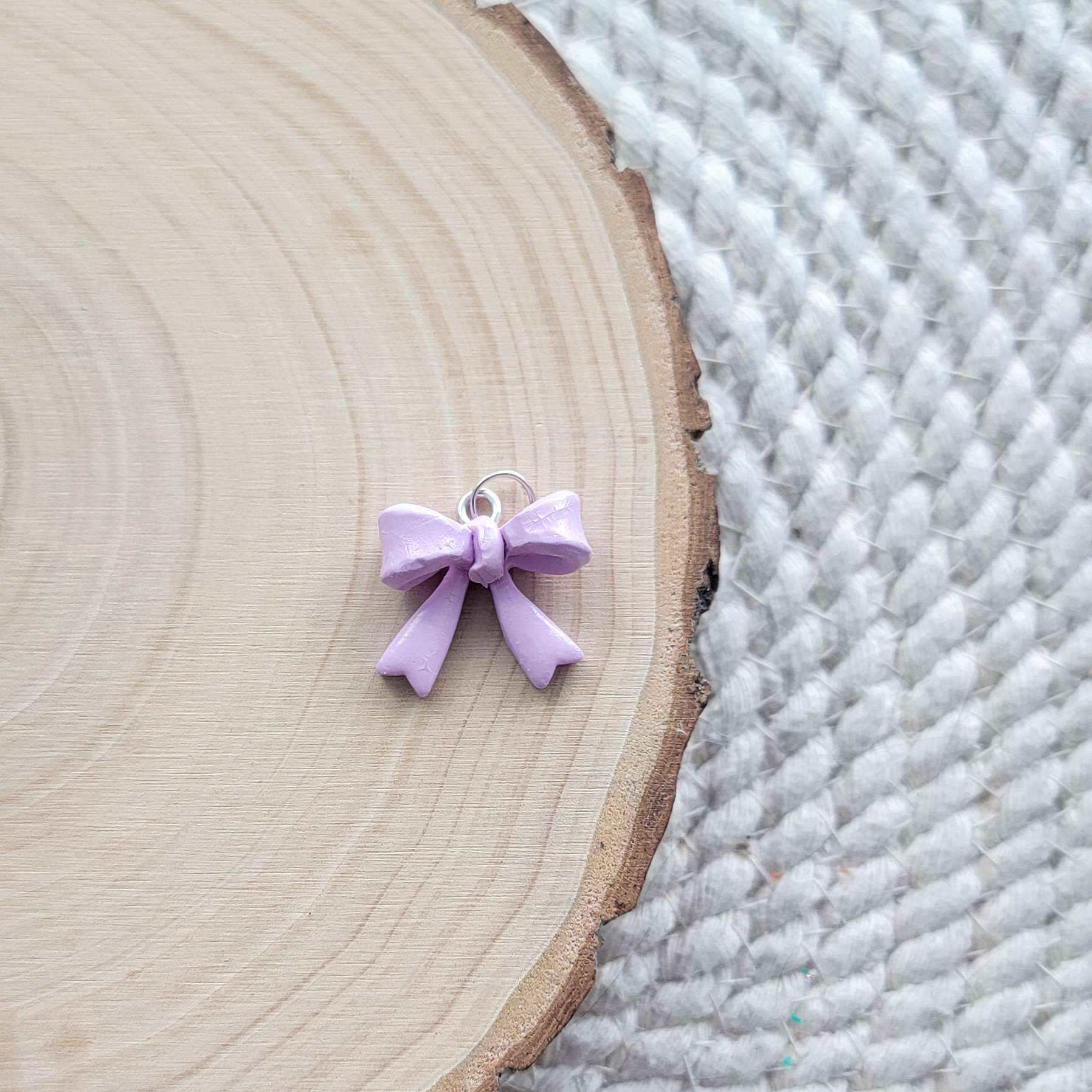 Bow Clay Charms