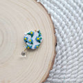 Blue Flowers Teapot Clay Charm