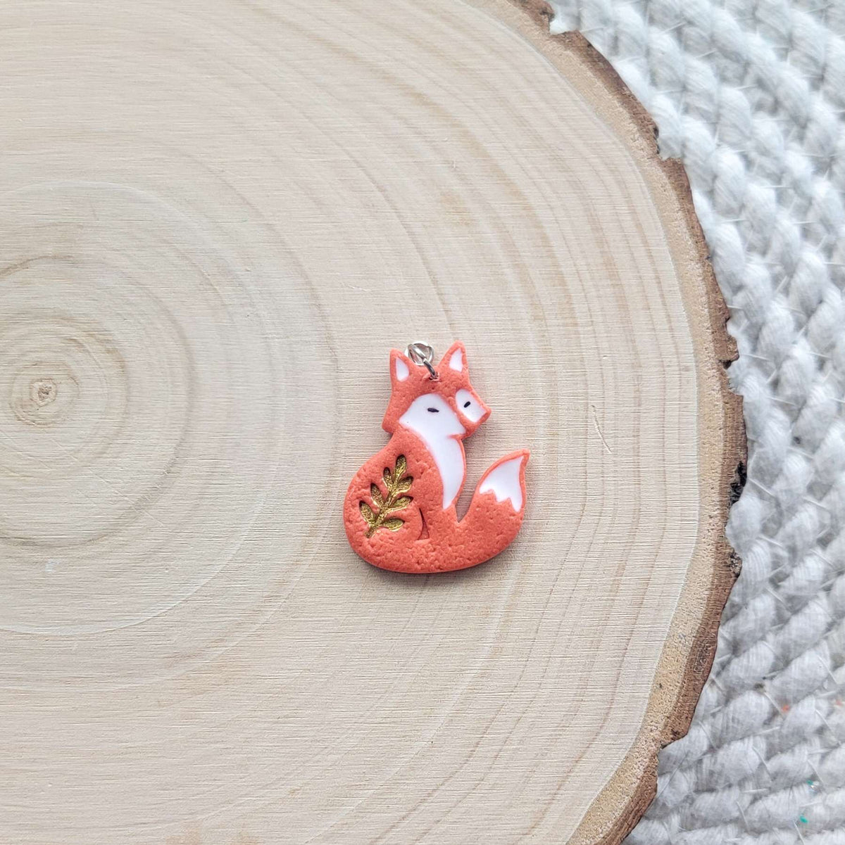 Fox Clay Charm