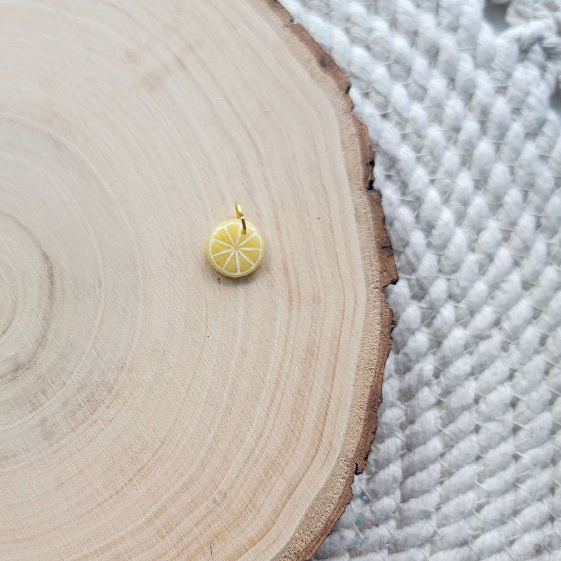 Citrus Lemon, Orange, Lime Clay Charm