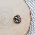 Moon and Mushroom Bookshelf Clay Charm