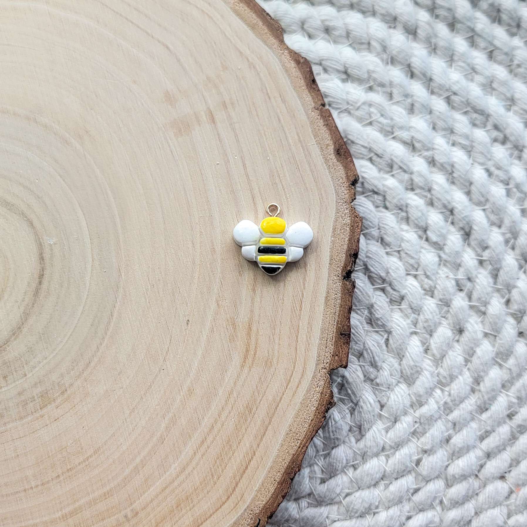 Bee Clay Charm