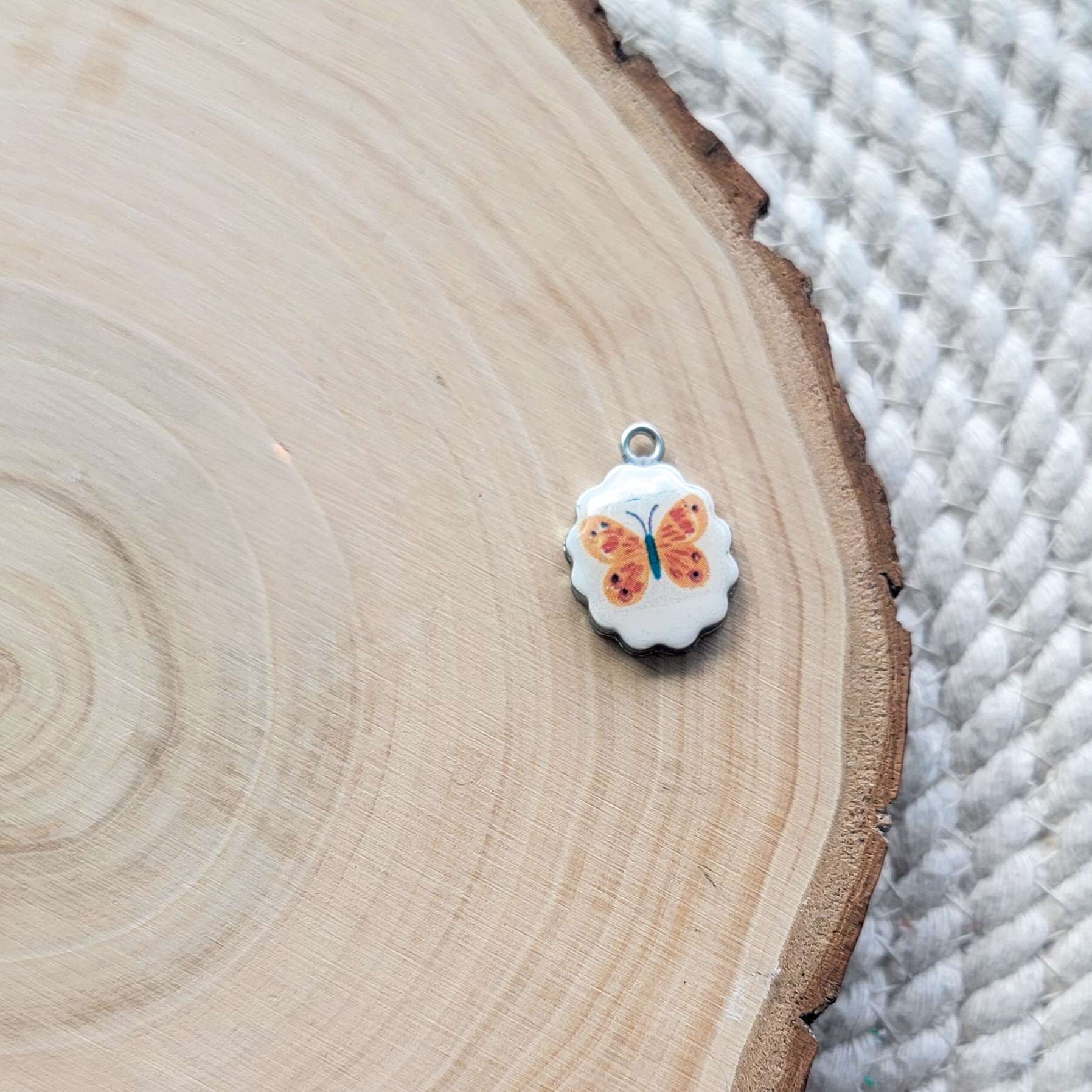 Butterfly Clay Charm (B1)