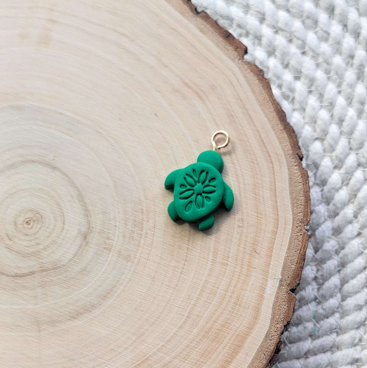 Turtle Clay Charm