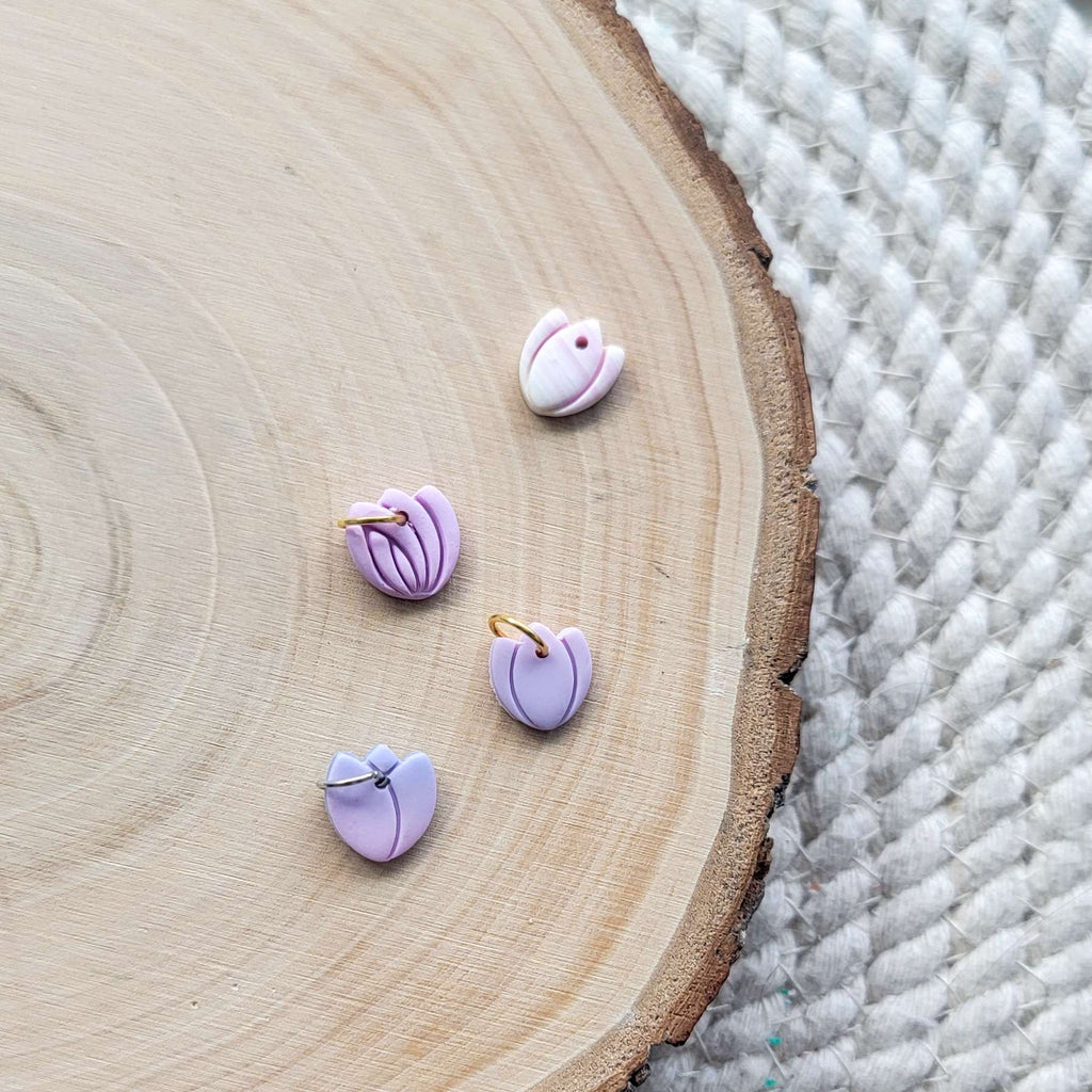 Small Tulip Clay Charm