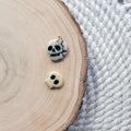 Glow in the Dark Skull Clay Charms