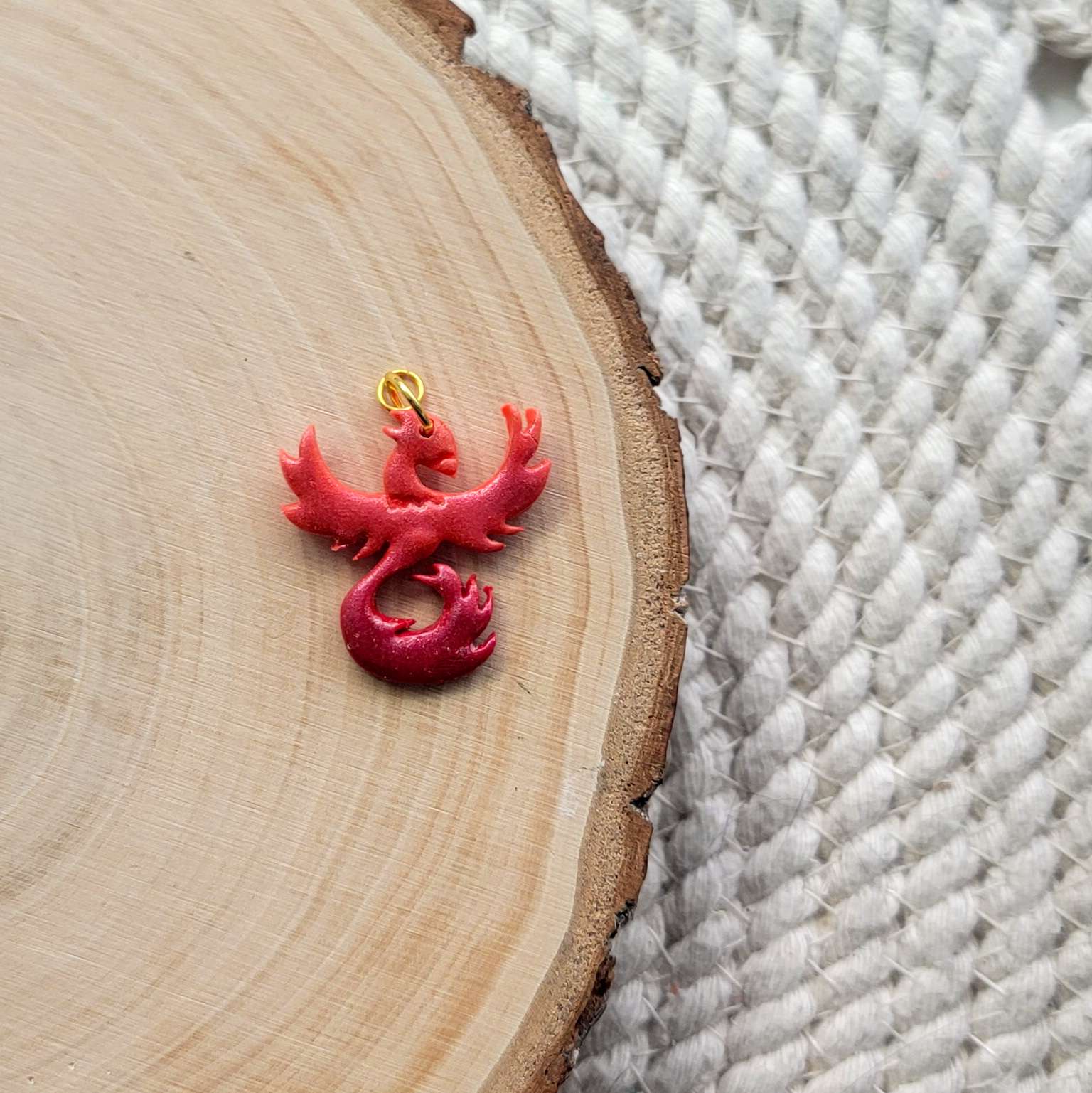 Phoenix Clay Charms