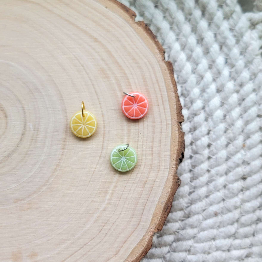 Citrus Lemon, Orange, Lime Clay Charm