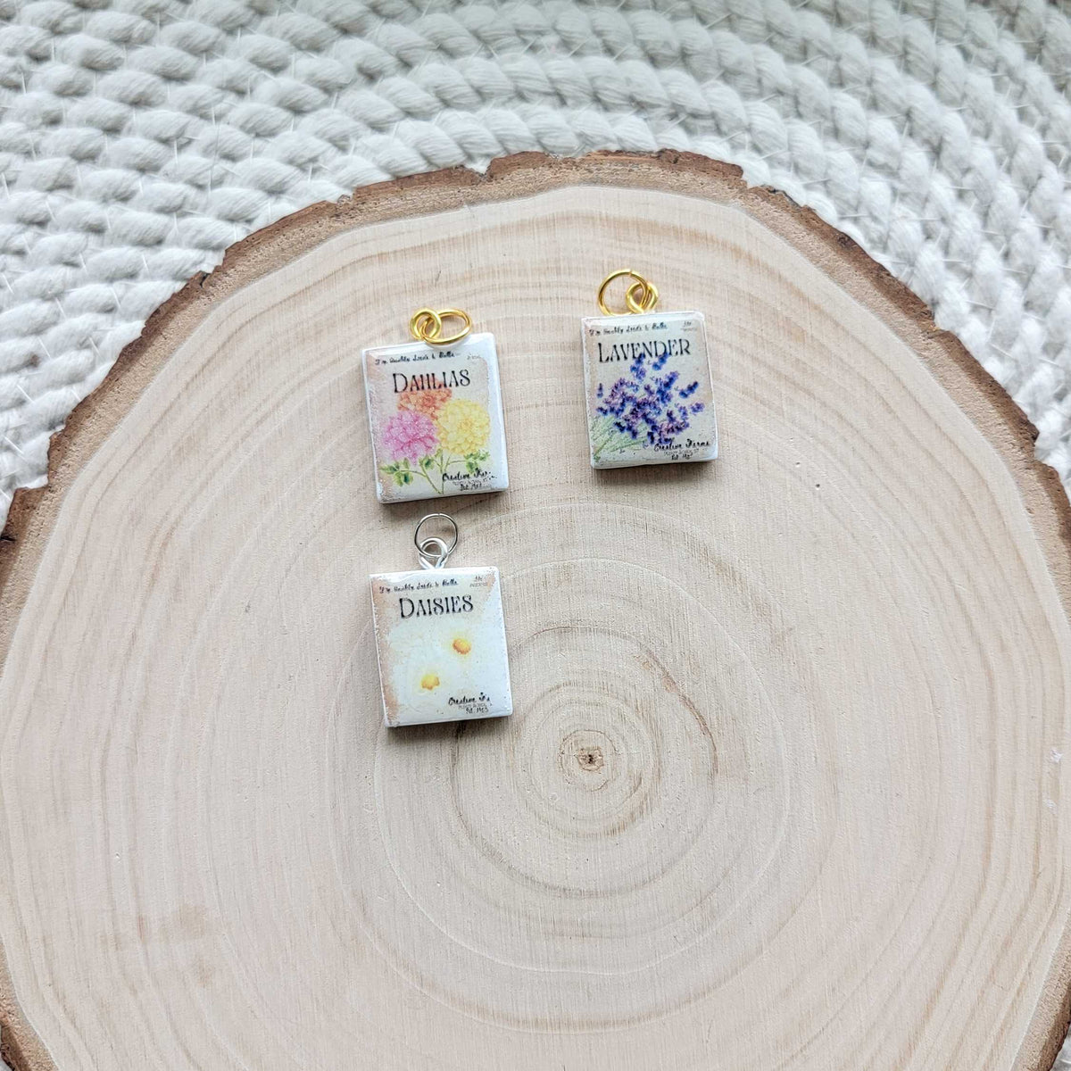 Seed Packet Clay Charms