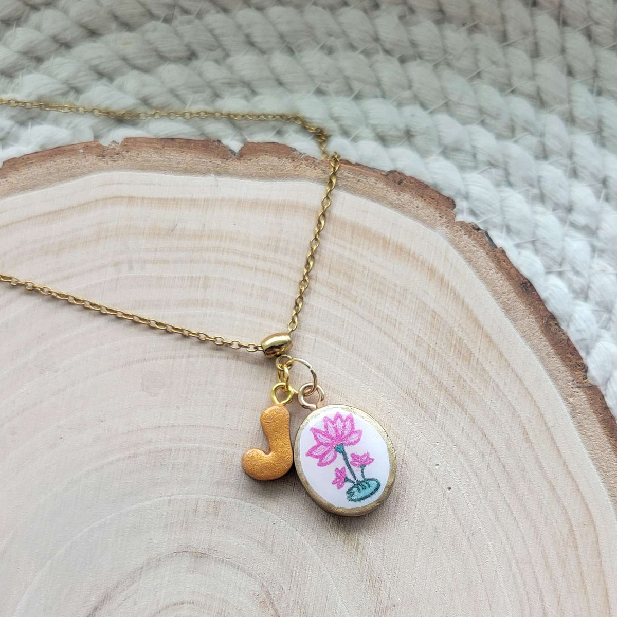 Birth Flower Clay Charms