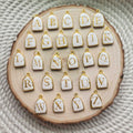Letter Clay Charms