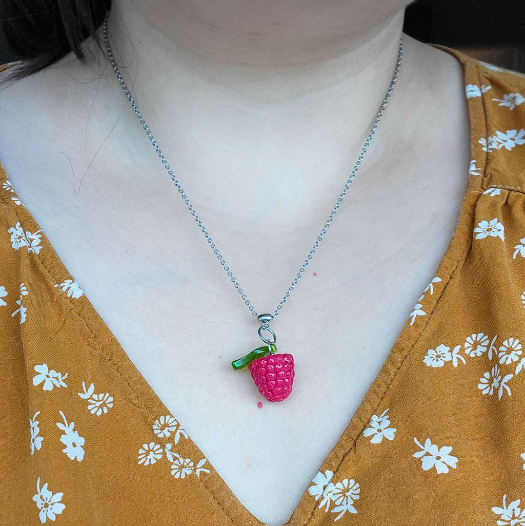 Berry Necklace on Stainless Steel Chain