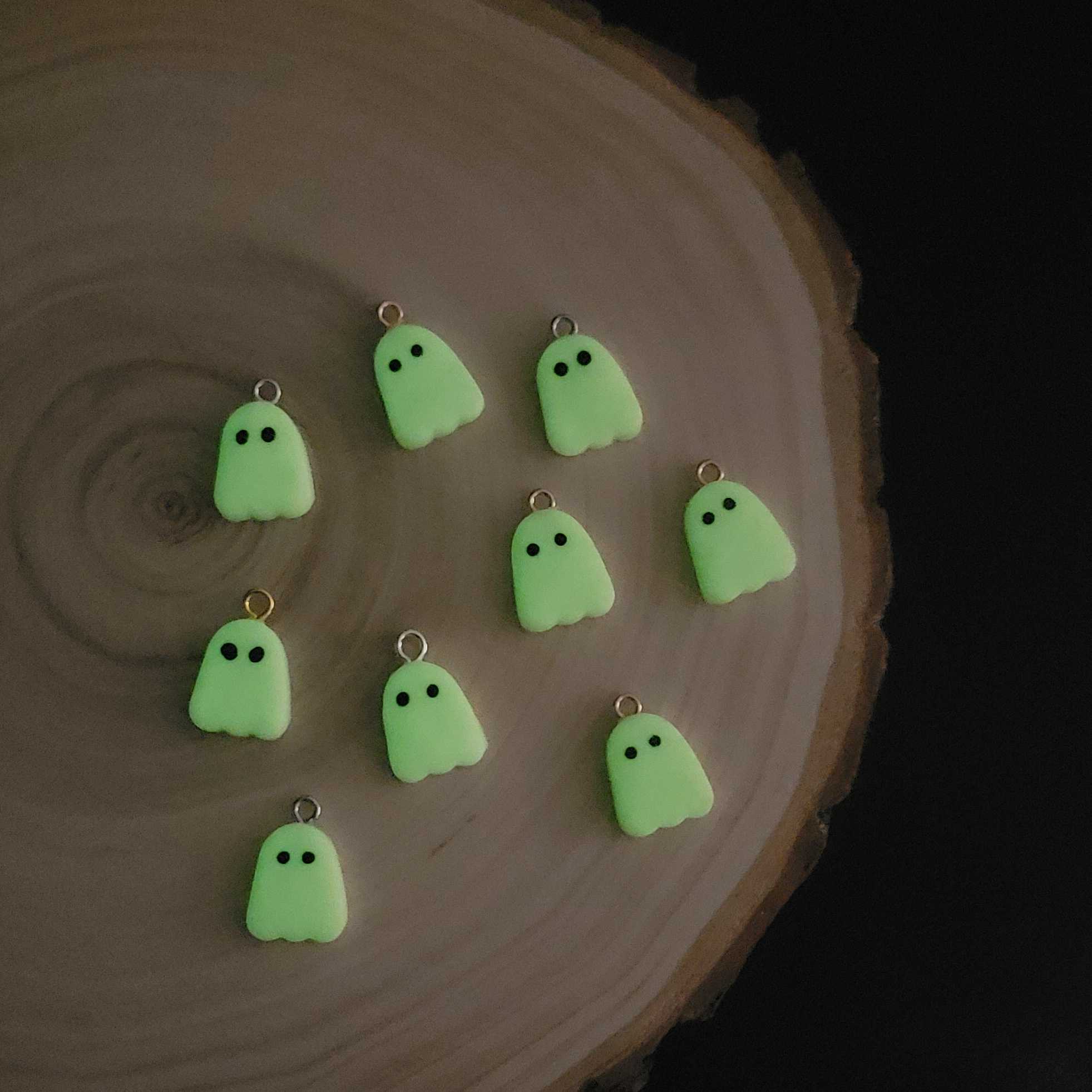 Glow in the Dark Ghost Clay Charm