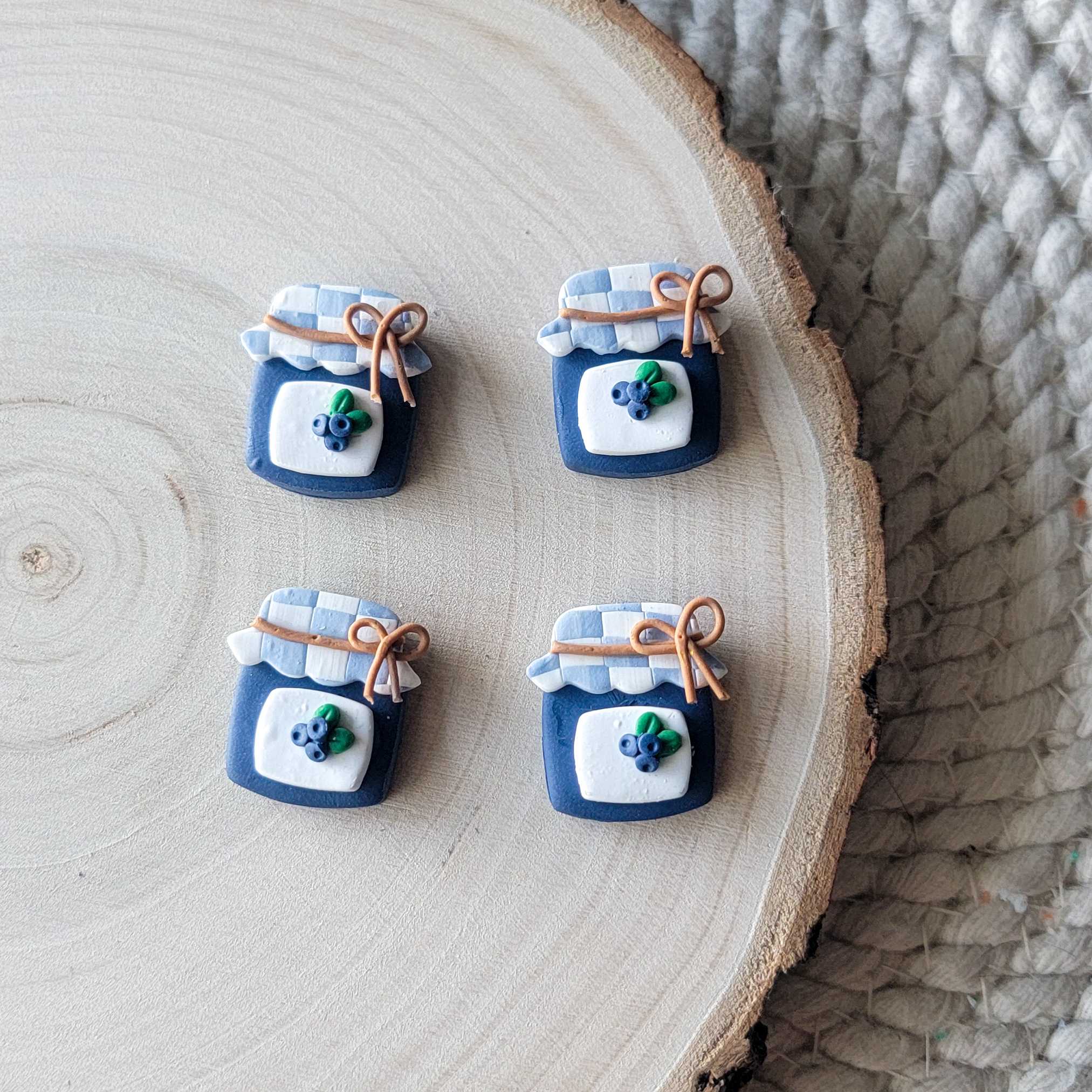 Blueberry Jam Clay Charm
