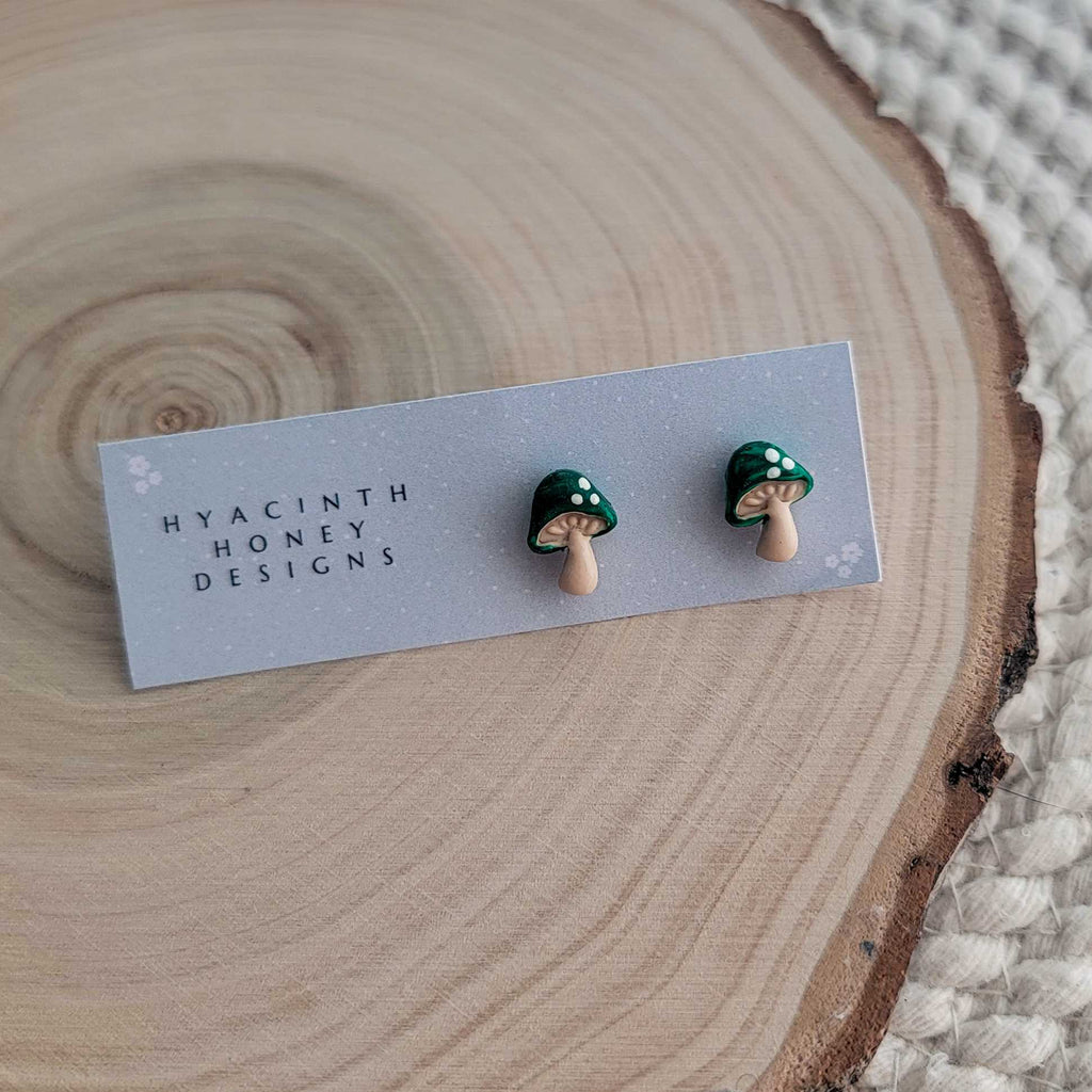 Tiny Colourful Mushroom Studs