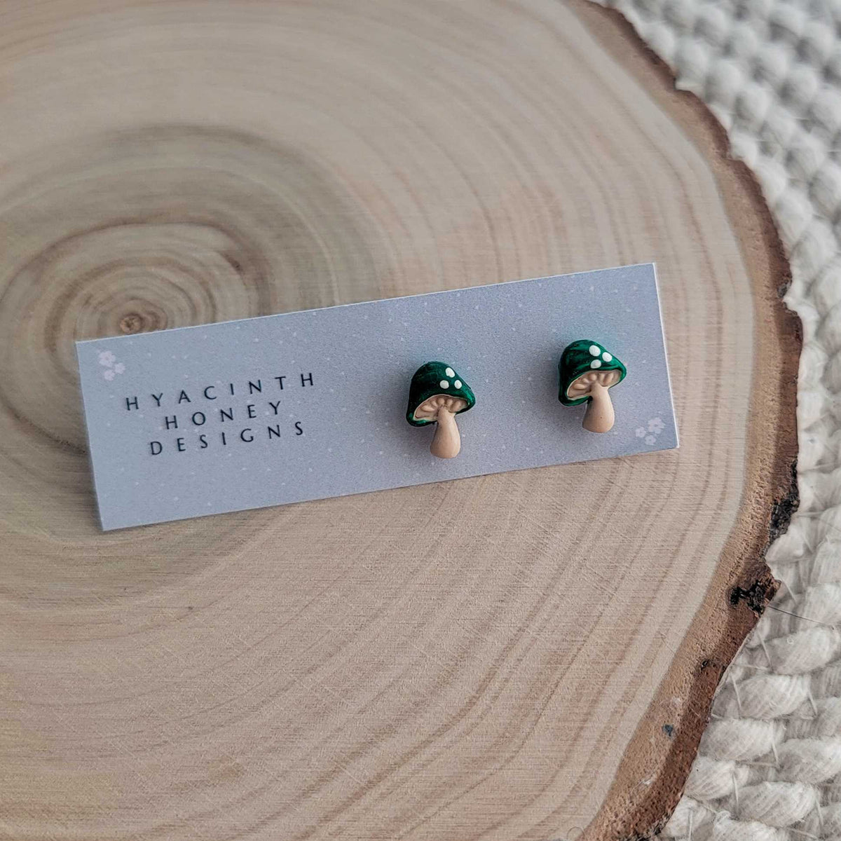 Tiny Colourful Mushroom Studs
