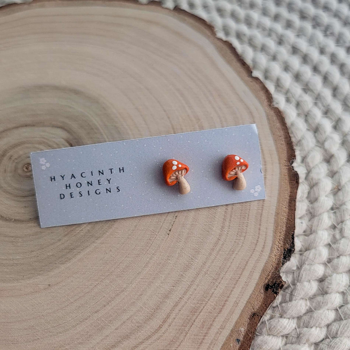 Tiny Colourful Mushroom Studs