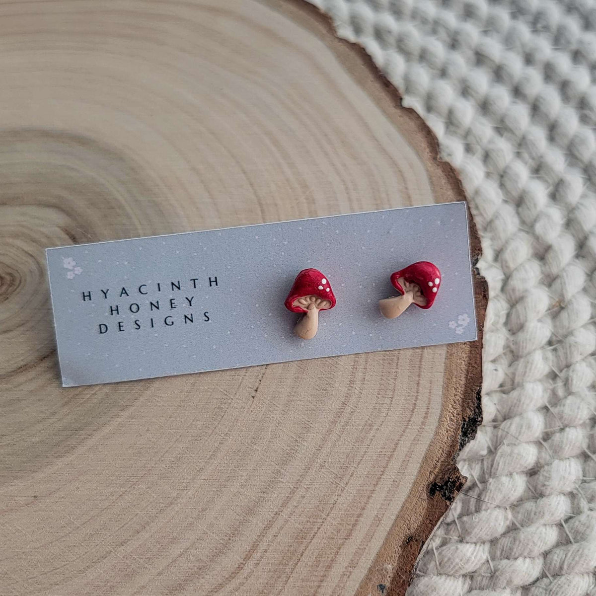 Tiny Colourful Mushroom Studs
