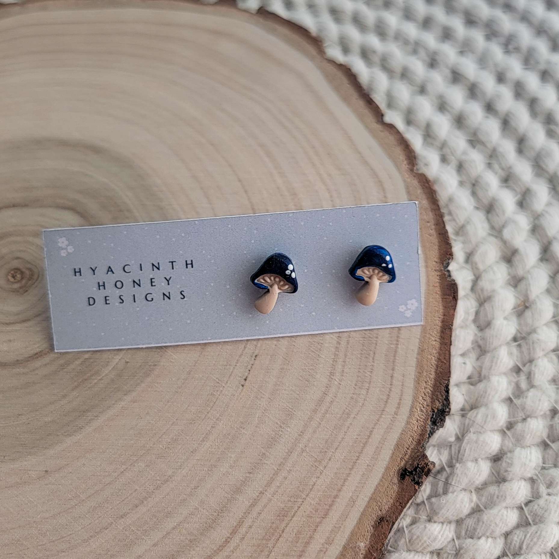 Tiny Colourful Mushroom Studs