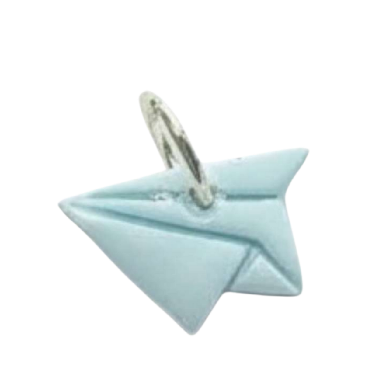 Paper Airplane Clay Charm