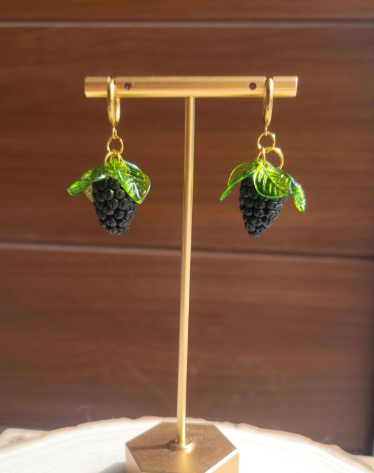 Blackberry & Raspberry Earrings