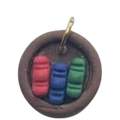 Small Round Book Shelf Clay Charm