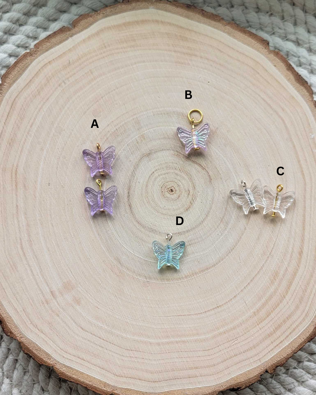 Acrylic Butterfly Charms