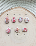 Goose & Flowers Clay Charms