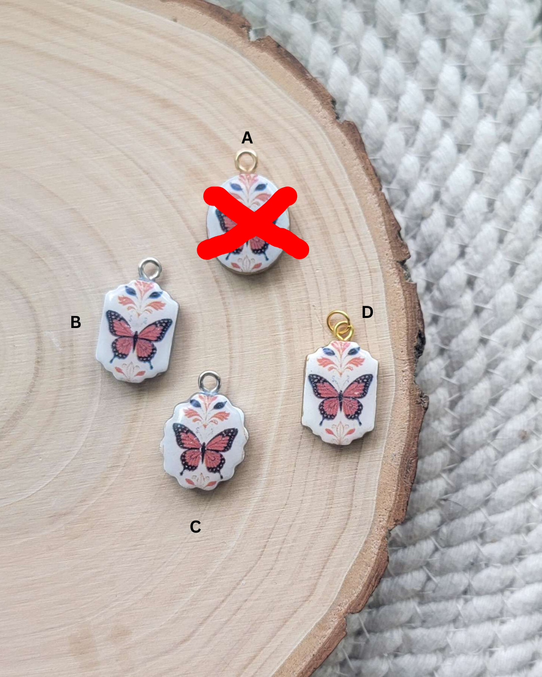 Small Butterfly Charm (B3)