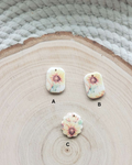 Sunflower Clay Charms
