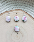 Faded Rose Clay Charm