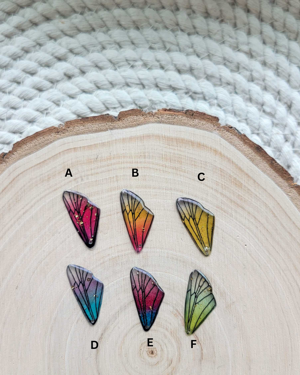 Butterfly Wings Acrylic Charms