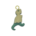 Glow In The Dark Ghost Trex Clay Charm