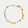 Paper Clip Bracelet - GOLD