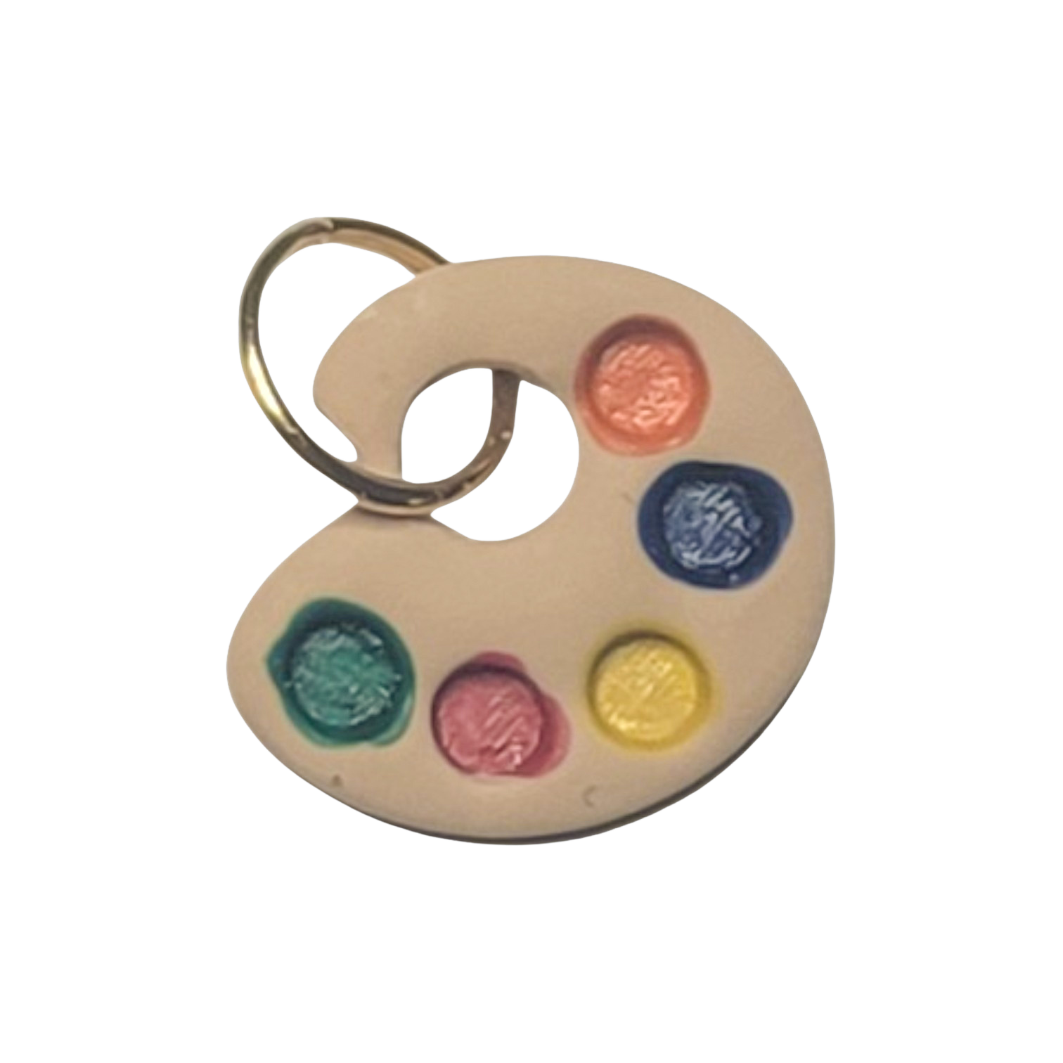 Paint Pallet Clay Charm